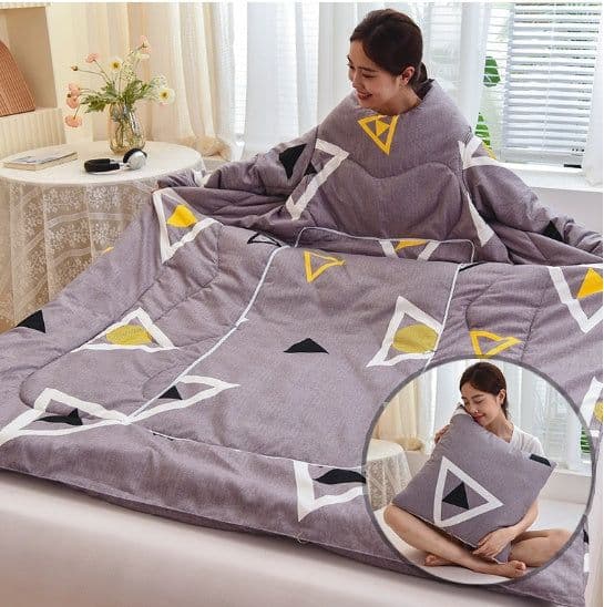 image-Winter Lazy Quilt with Sleeves