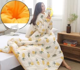 image-Winter Lazy Quilt with Sleeves