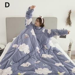 image-Winter Lazy Quilt with Sleeves