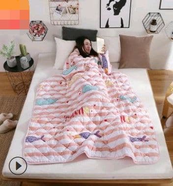 image-Winter Lazy Quilt with Sleeves