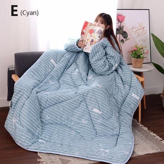 image-Winter Lazy Quilt with Sleeves