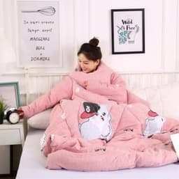 image-Winter Lazy Quilt with Sleeves