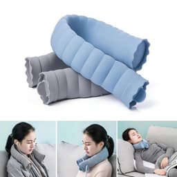 image-U-Shape Hot Water Bag Silicone Bottle Neck Hand Warmer Heater with Knitted Cover Water Storage Bags Keep Warm