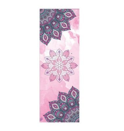 image-Beautiful Pattern Print New Yoga Towel Sweat Anti-skid Portable Gym Blanket Exercise Yoga Mat Towel Pilates Towel Yoga Mat Cover