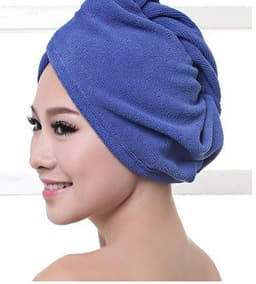 image-Women's Hair Dryer Cap, Absorbent Dry Hair Towel