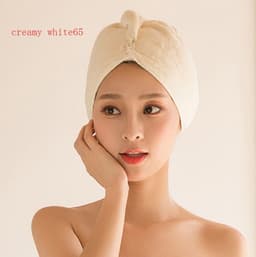 image-Women's Hair Dryer Cap, Absorbent Dry Hair Towel