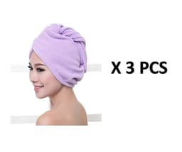 image-Women's Hair Dryer Cap, Absorbent Dry Hair Towel