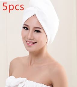 image-Women's Hair Dryer Cap, Absorbent Dry Hair Towel