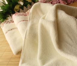 image-High quality pure cotton crepe-free jacquard Xiangyun thickening face towel