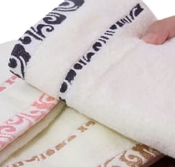 image-High quality pure cotton crepe-free jacquard Xiangyun thickening face towel
