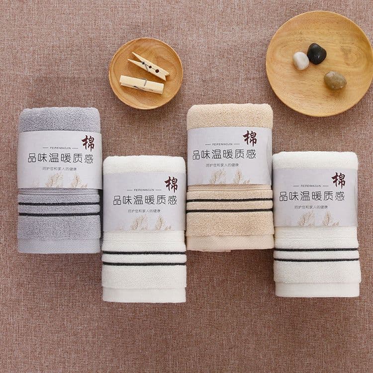 image-Gaoyang Factory Wholesale Pure Cotton 32 Strand Double Silk Absorbent Towel Gift Custom Daily Necessities Towel Promotion