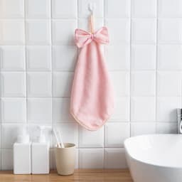 image-Home thick coral fleece hanging face towel E462 rag dish towel kitchen absorbent towel