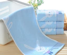 image-Pure Cotton 32 Share Cartoon Children Wash Face Small Towel Water Absorbent Small Rabbit Manufacturers Direct 25x5