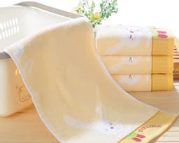 image-Pure Cotton 32 Share Cartoon Children Wash Face Small Towel Water Absorbent Small Rabbit Manufacturers Direct 25x5