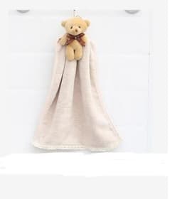 image-Coral velvet dish towel bathroom hanging absorbent towel