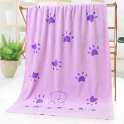 image-Bath towel beach towel cartoon print