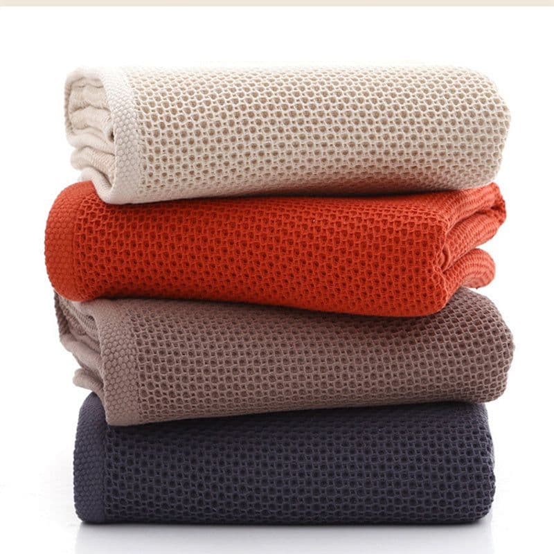 image-100% cotton honeycomb face towel