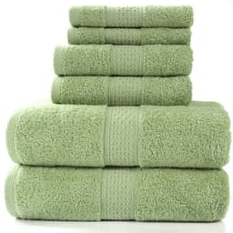 image-Cotton absorbent towel set of 3 pieces and 6 pieces