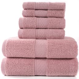 image-Cotton absorbent towel set of 3 pieces and 6 pieces