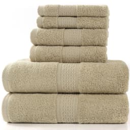 image-Cotton absorbent towel set of 3 pieces and 6 pieces