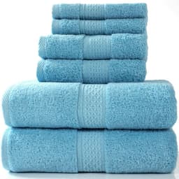 image-Cotton absorbent towel set of 3 pieces and 6 pieces
