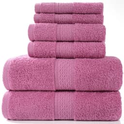 image-Cotton absorbent towel set of 3 pieces and 6 pieces