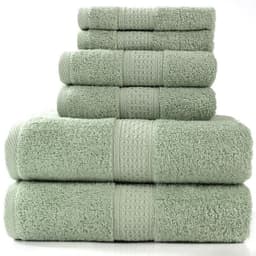 image-Cotton absorbent towel set of 3 pieces and 6 pieces