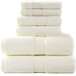 image-Cotton absorbent towel set of 3 pieces and 6 pieces