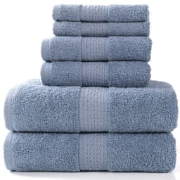 image-Cotton absorbent towel set of 3 pieces and 6 pieces