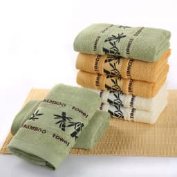 image-Bamboo charcoal fiber bath towel