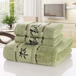 image-Bamboo charcoal fiber bath towel