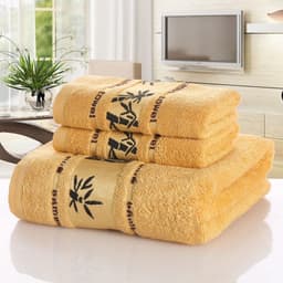 image-Bamboo charcoal fiber bath towel