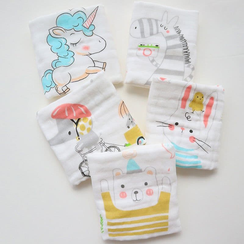 image-Children's Towel Embroidery Baby Saliva Towel