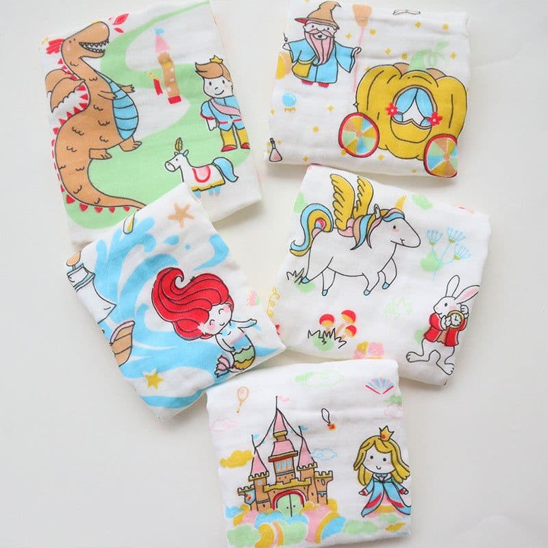 image-Children's Towel Embroidery Baby Saliva Towel