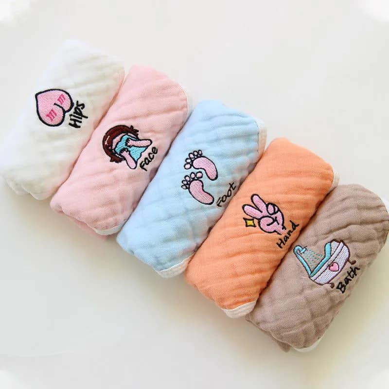 image-Children's Towel Embroidery Baby Saliva Towel