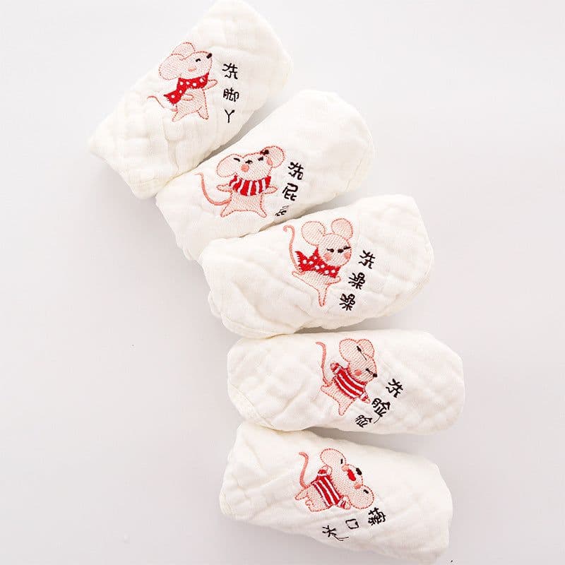 image-Children's Towel Embroidery Baby Saliva Towel