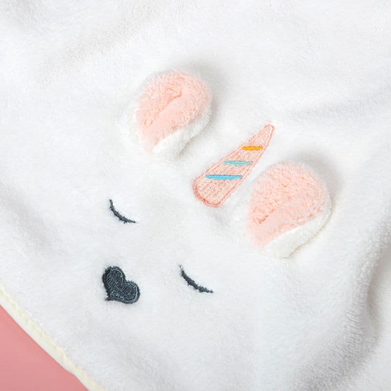 image-Coral Fleece Cute Cartoon Children Face Towel