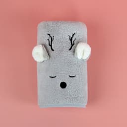 image-Coral Fleece Cute Cartoon Children Face Towel