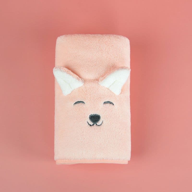 image-Coral Fleece Cute Cartoon Children Face Towel