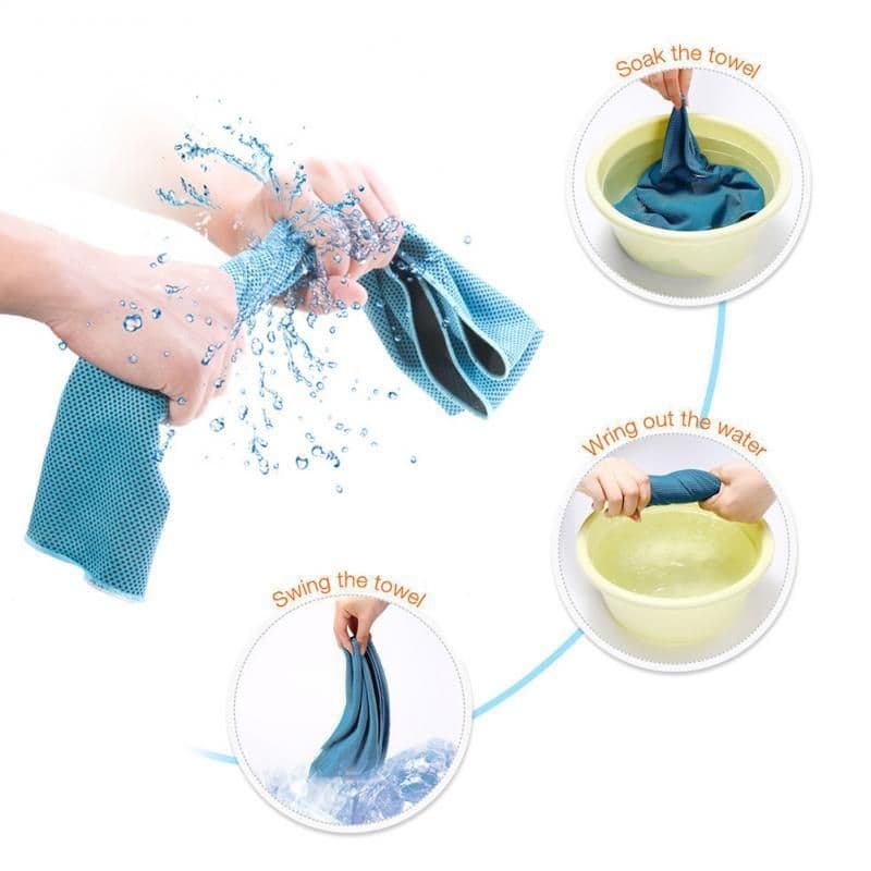 image-Sports Cooling Towels Cooling Towels, Cool Towel, Soft Breathable Chilly Towel, Microfiber Ice Cold Towel For Yoga, Golf, Gym, Camping, Running, Fitness, Workout & More Activities