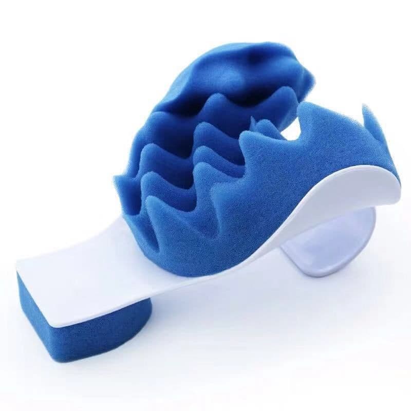 image-Support Pillow Blue Headrest Cushion Cervical Pillow