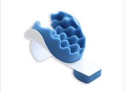 image-Support Pillow Blue Headrest Cushion Cervical Pillow