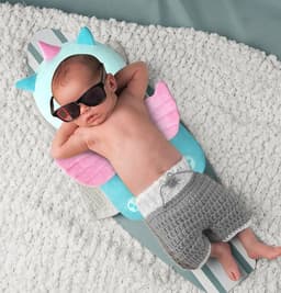 image-Baby Breathable Tencel Anti-fall Protection Pillow