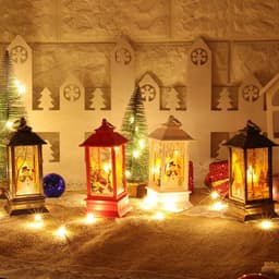 image-Santa Claus Snowman Light Merry Christmas Home Decor