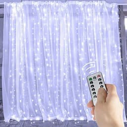 image-LED Curtain Garland On The Window USB String Lights Remote Control Christmas Decorations For Home Room