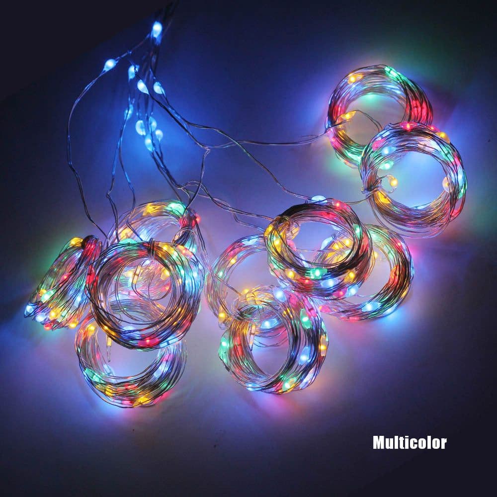 image-LED Curtain Garland On The Window USB String Lights Remote Control Christmas Decorations For Home Room