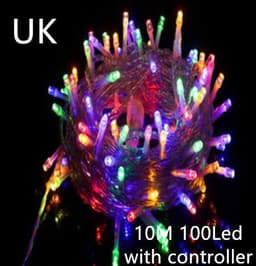 image-LED Curtain Garland On The Window USB String Lights Remote Control Christmas Decorations For Home Room