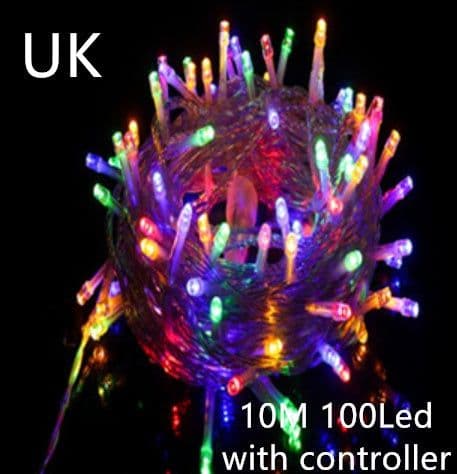 image-LED Curtain Garland On The Window USB String Lights Remote Control Christmas Decorations For Home Room