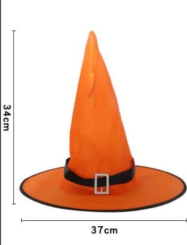 image-Halloween Decoration Witch Hat LED Lights Halloween Elf Ears Kids Home Party Decor Supplies Outdoor Tree Hanging Ornament