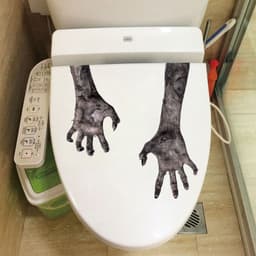 image-Halloween Ghost Hand Wall Sticker Horror Glass Wall Sticker